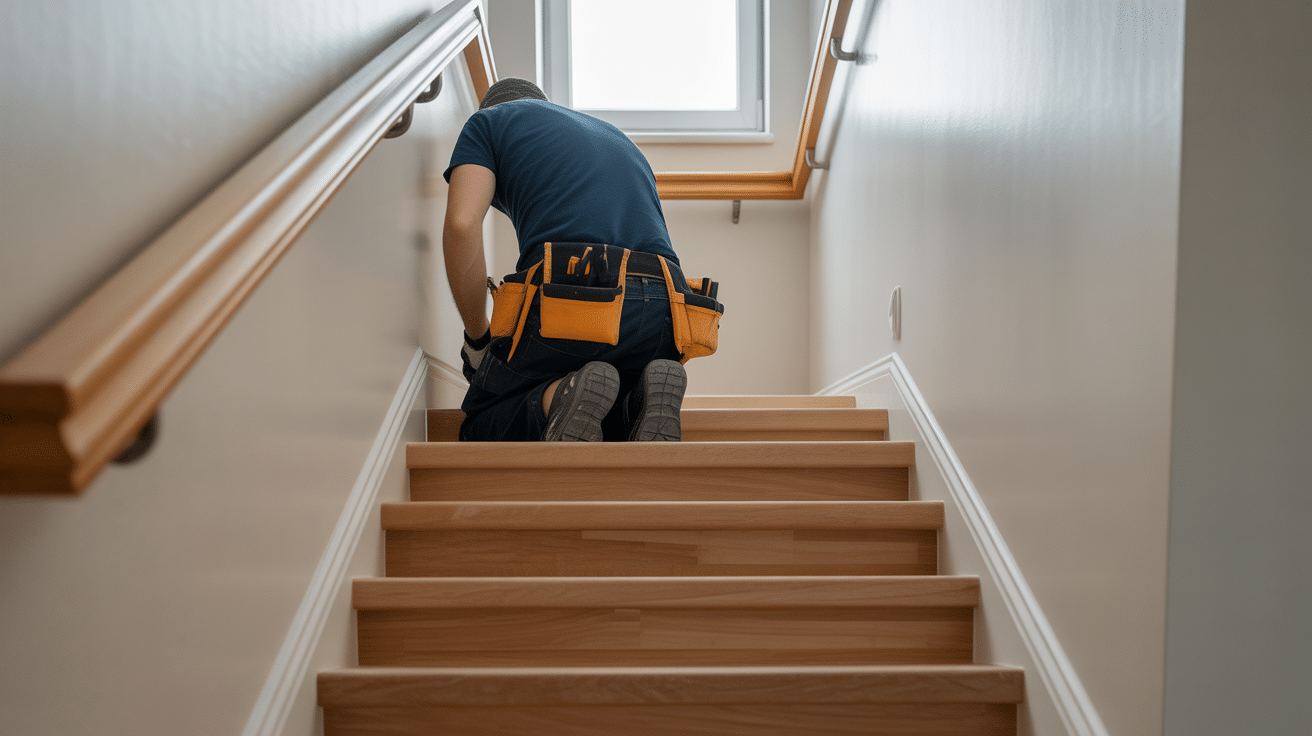 installation applique mural pour escalier securite