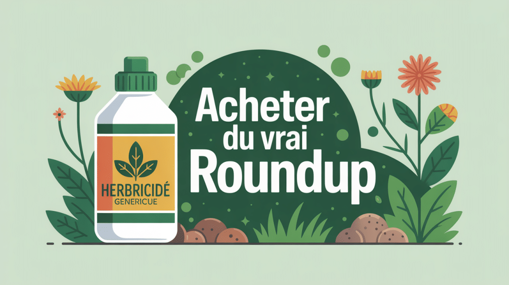 Où trouver du vrai roundup visuel flacon herbicide authentique