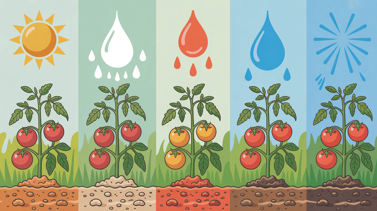 facteurs naturels influençant poids tomate jardin
