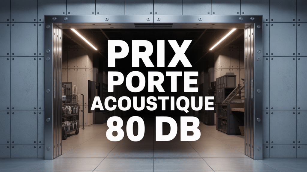 Porte acoustique 80 dB prix visuel ambiance moderne