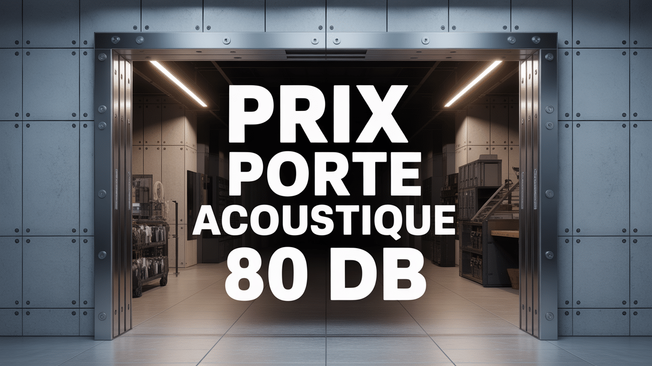 Porte acoustique 80 dB prix visuel ambiance moderne