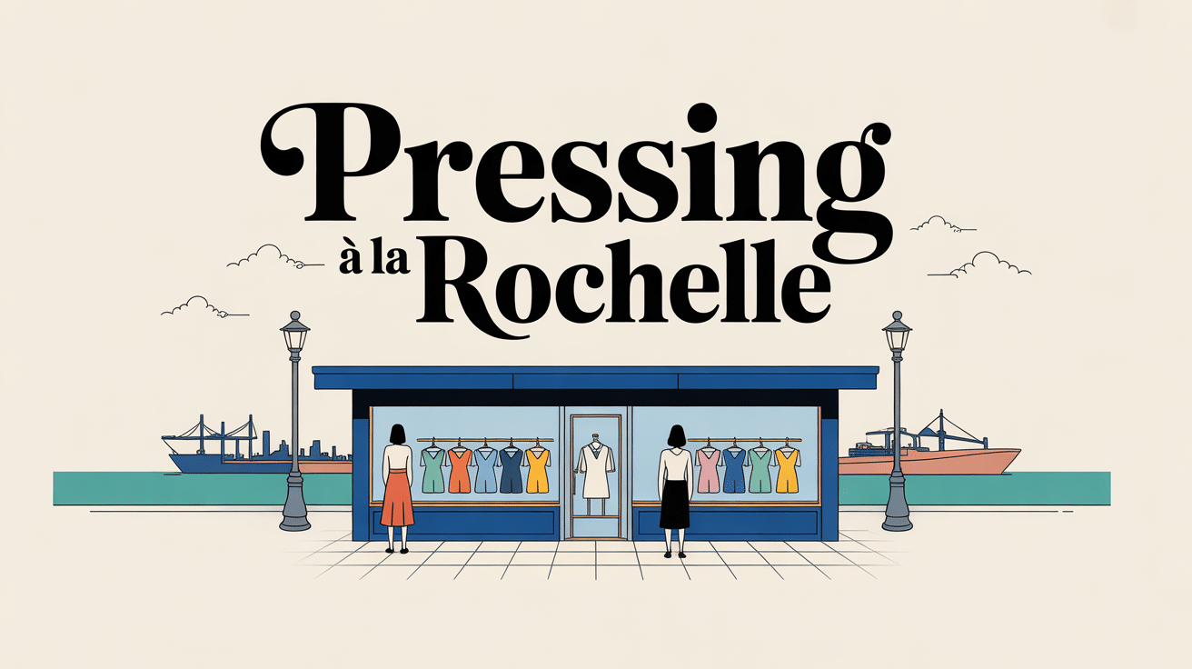 devanture de pressing la rochelle centre-ville vue port