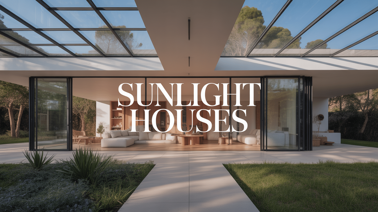 Maison contemporaine sunlight houses baies vitrées lumière naturelle