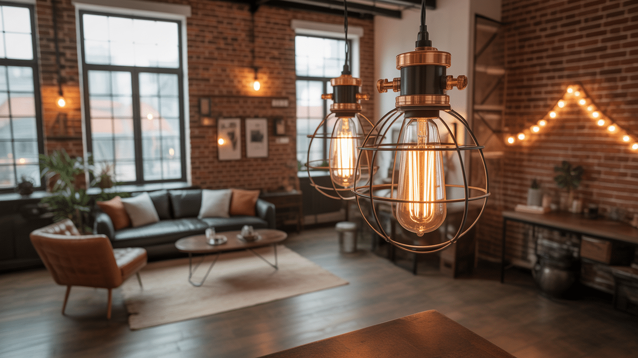 Lampe Mazda décoration vintage loft moderne