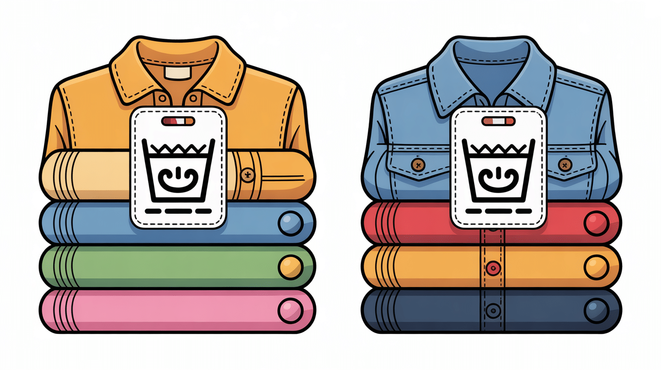 vetement seche linge etiquette tri matieres