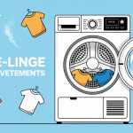 vetement seche linge tambour ouvert etiquette