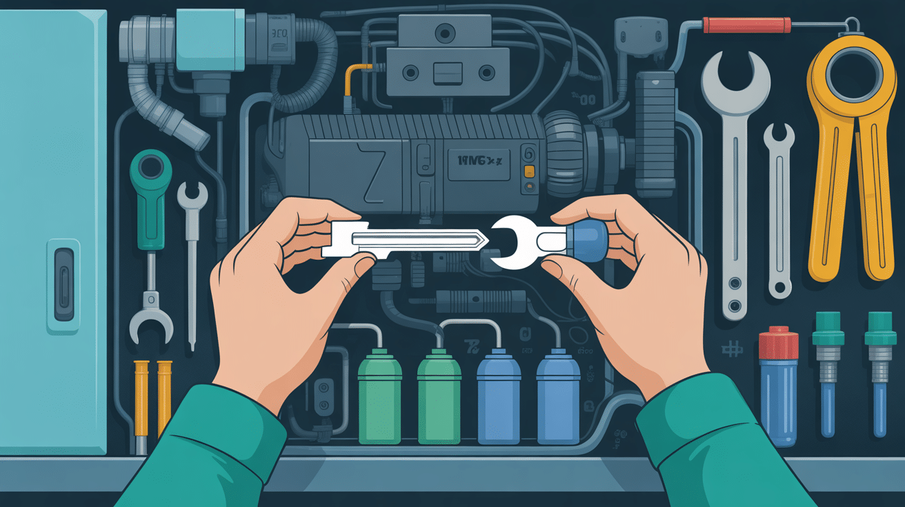 VMC bruit hélicoptère technicien réparation