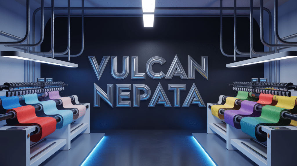 atelier textile high-tech avec vulcan nepata et machines automatiques