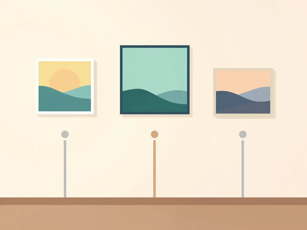 Schéma hauteur tableau mur nu a quelle hauteur accrocher un tableau