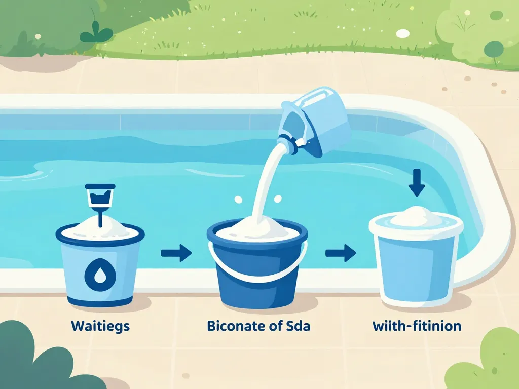 bicarbonate de soude piscine schéma dosage étapes