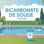 bicarbonate de soude piscine illustration jardin piscine