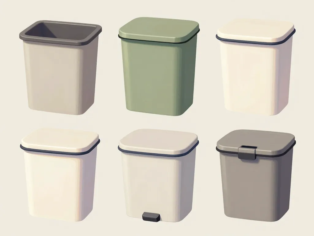 différents modèles poubelle pour plan de travail cuisine