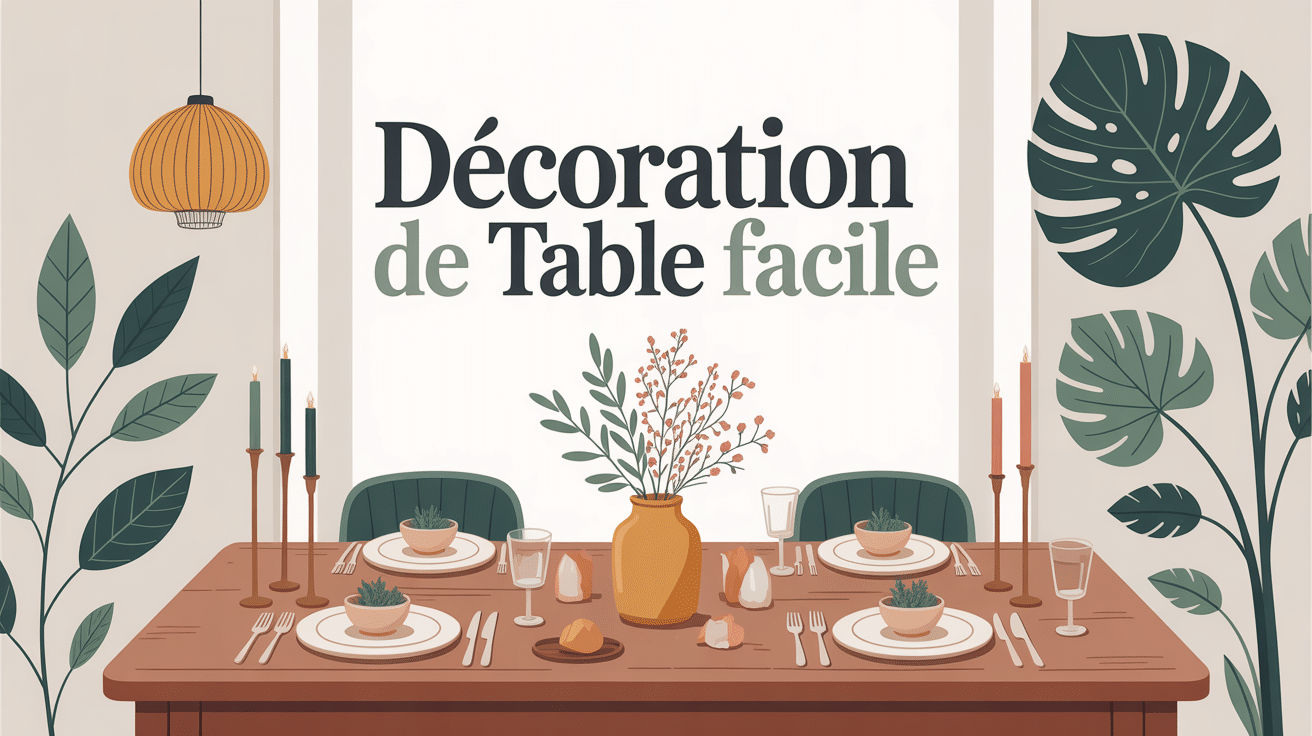 Décoration de table facile à réaliser dans une ambiance conviviale
