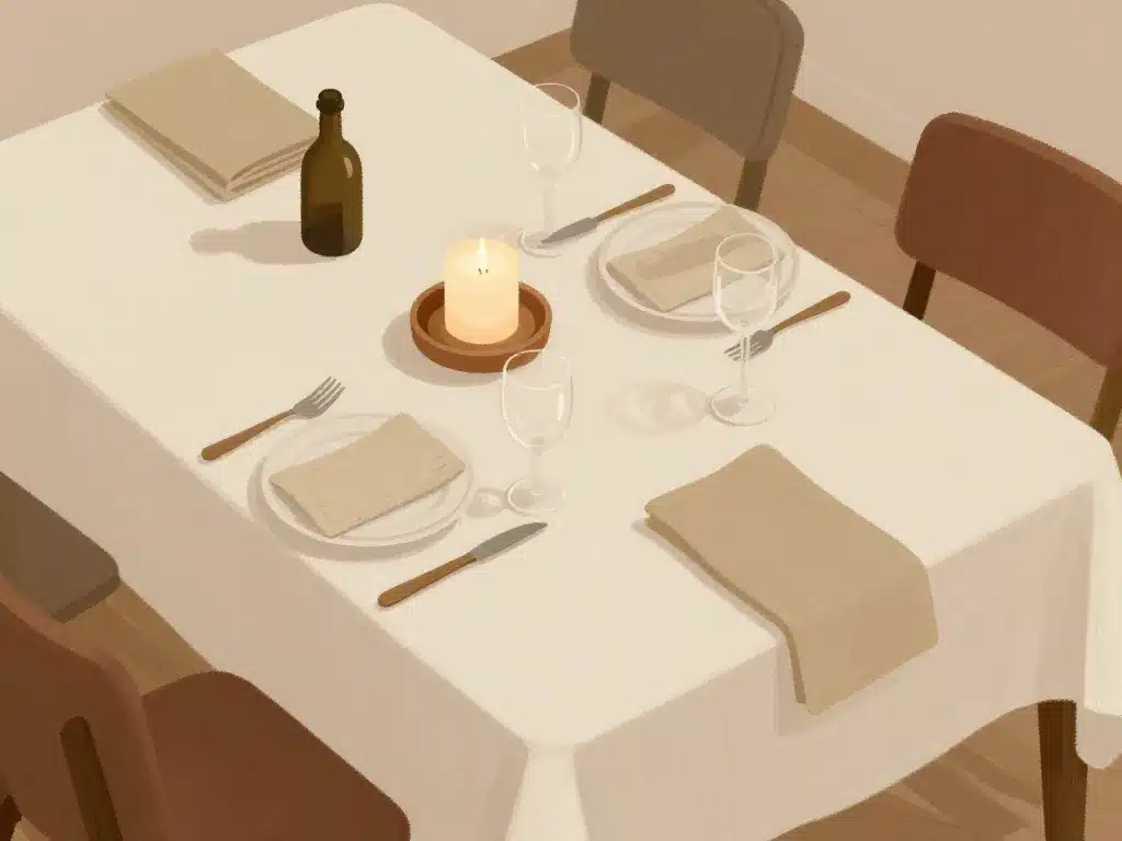 Bases d’une décoration de table facile à réaliser avec couleurs et lumière