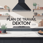 dekton plan de travail îlot central illustration