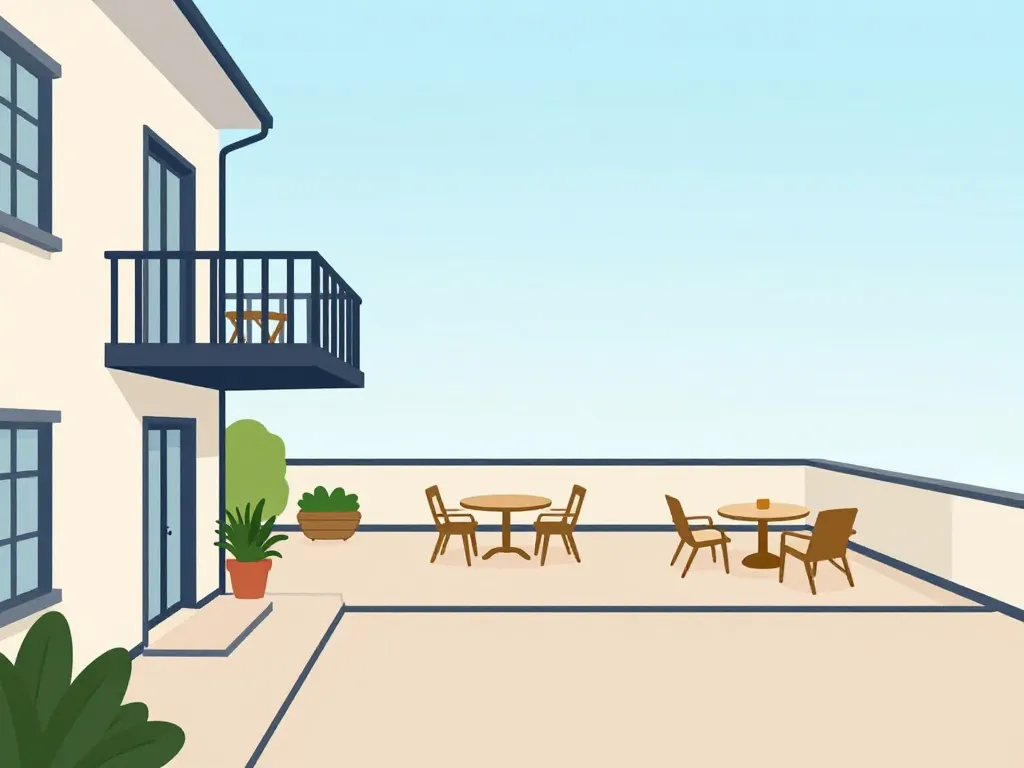 différence entre balcon et terrasse schéma explicatif