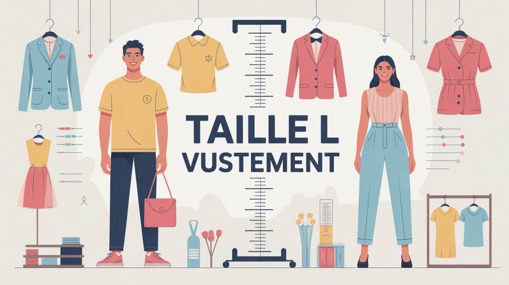 illustration vetement en l choix taille guide de mesures
