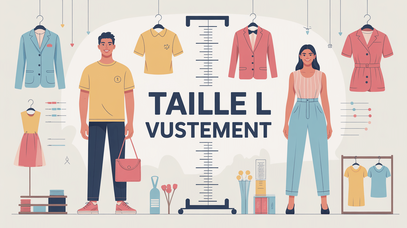 illustration vetement en l choix taille guide de mesures