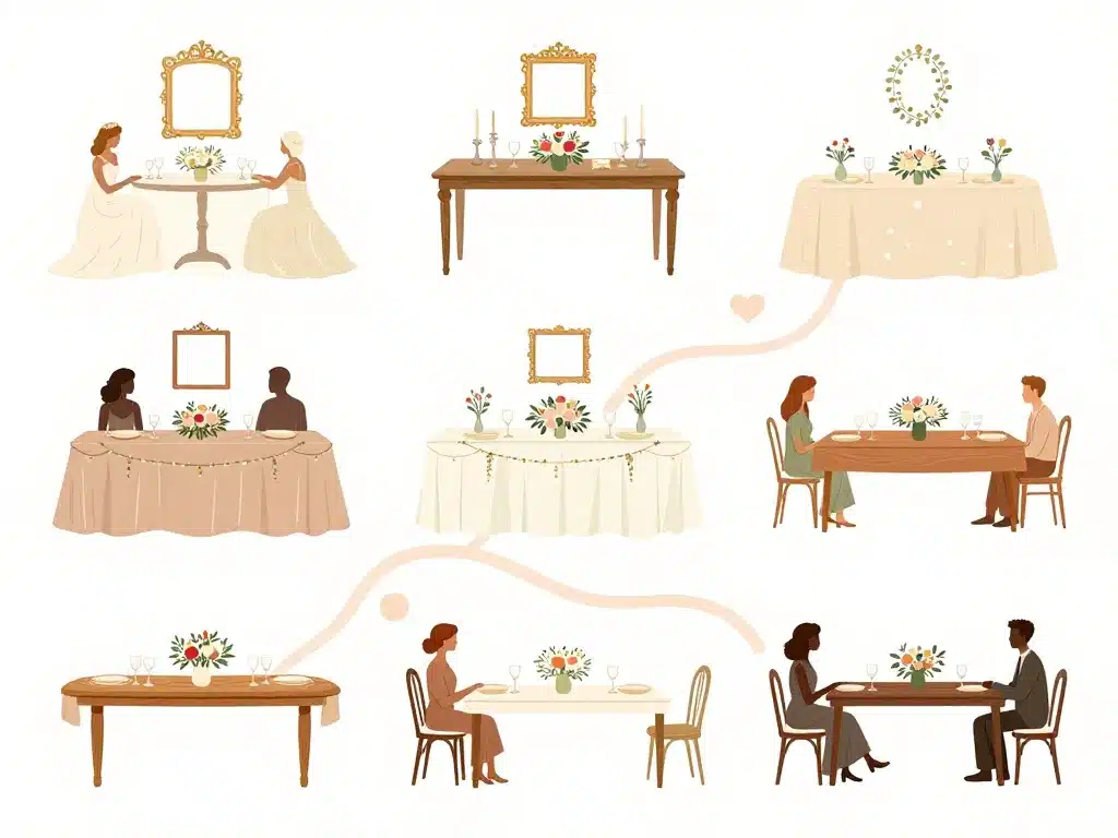 idée plan de table mariage tables originales thèmes