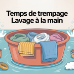 lavage à la main combien de temps laisser tremper tous textiles illustration