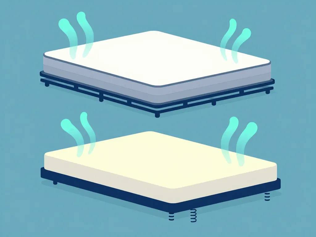 matelas ressort quel sommier illustration soutien et ventilation