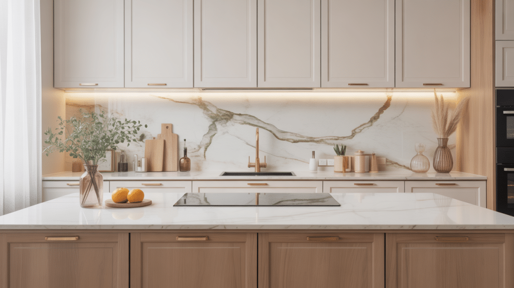 quartzite plan de travail pour cuisine contemporaine