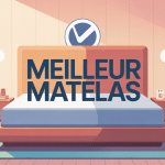quel est le meilleur matelas chambre illustration vectorielle