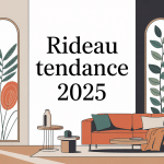 illustration rideau tendance 2024 déco moderne