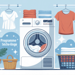 seche linge programme illustration linge maison