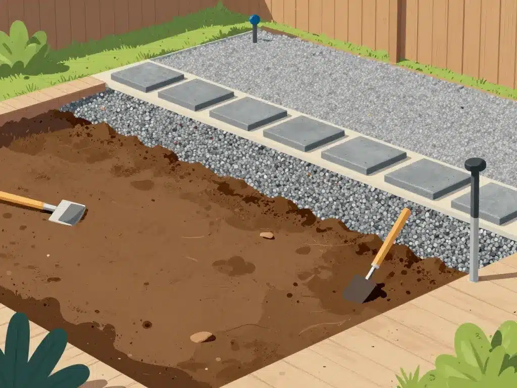 sur quoi poser un spa extérieur préparation sol et matériaux