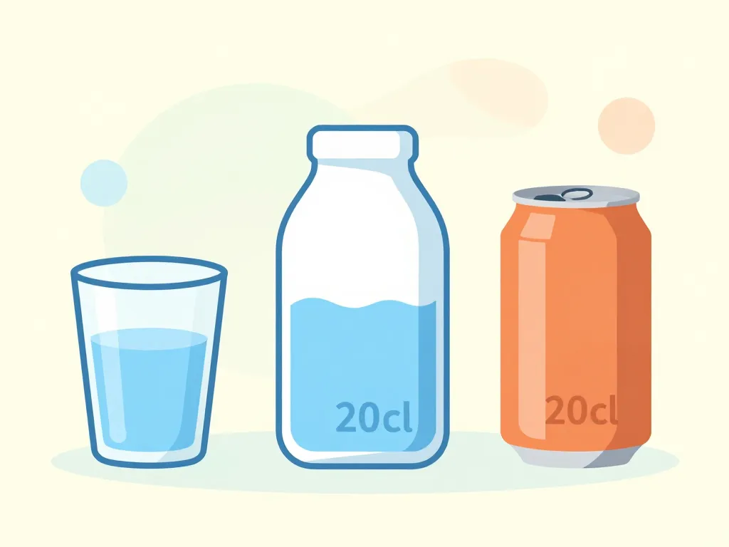 objets du quotidien pour mesurer 20 cl