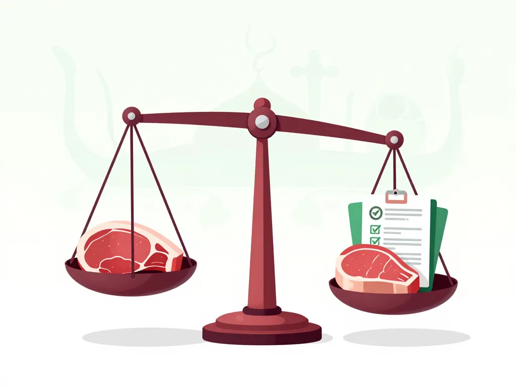 Garanties halal traçabilité boucherie halal Saint Cyprien