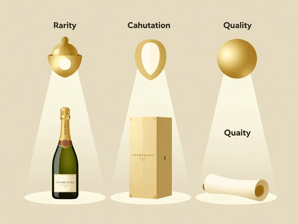 Diagramme facteurs prix champagne le plus cher