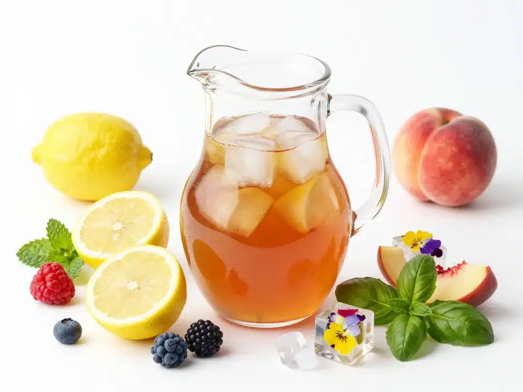 comment faire du thé glacé maison aux fruits et herbes idées personnalisées