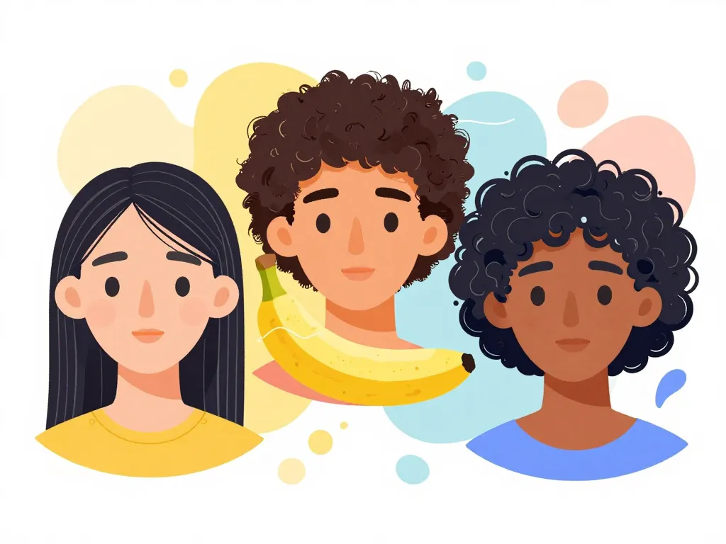 coupe banane cheveux fins epais boucles