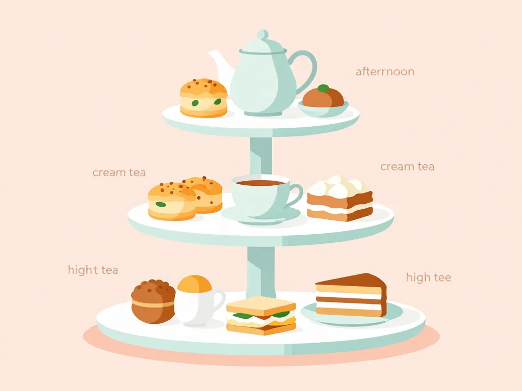 Diagramme illustré types tea time Bristol