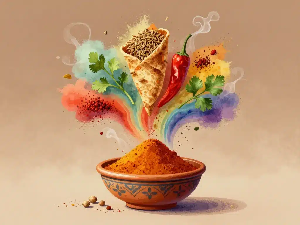 epice kefta mélange d'épices marocain cumin paprika