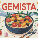 gemista plat traditionnel grec, légumes farcis au riz