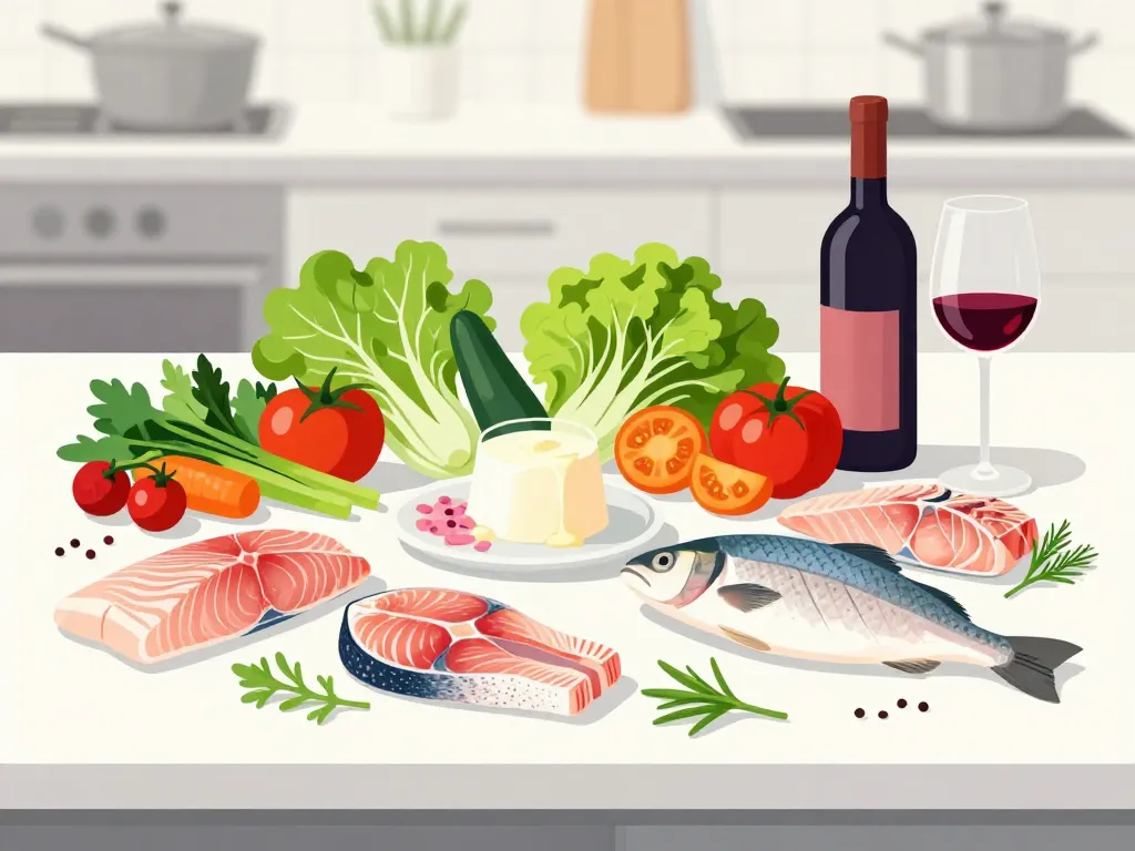 ingrédients frais premium pour gratin de poisson gastronomique