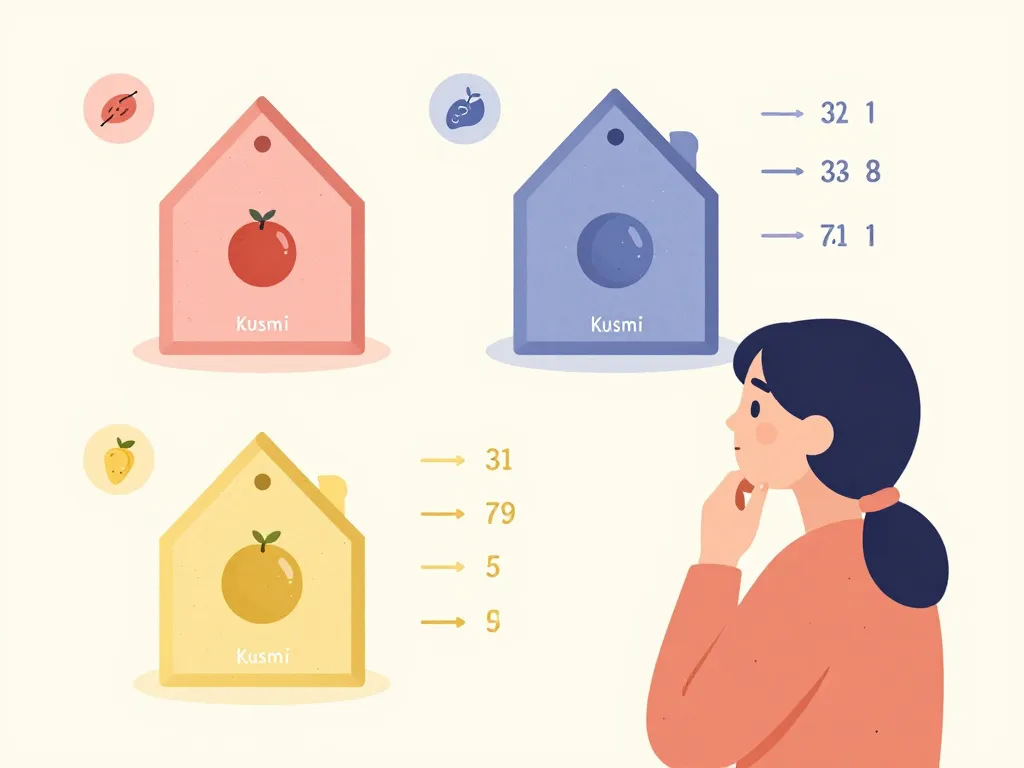 kusmi tea calendrier de l avent sélection illustration