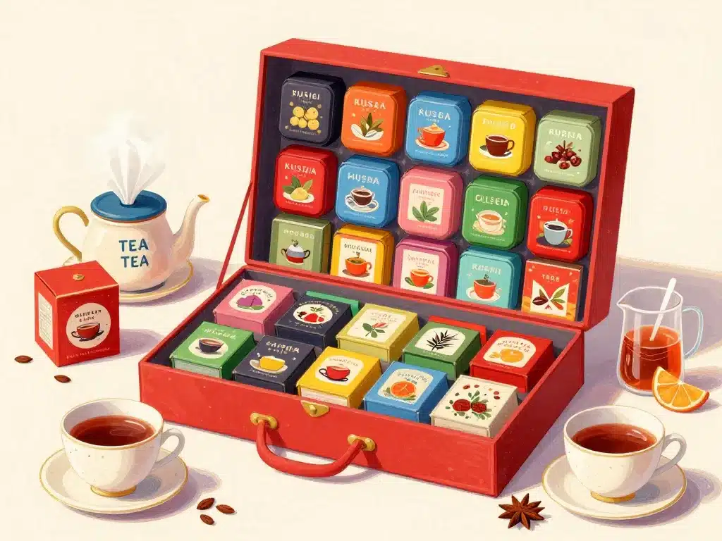 kusmi tea calendrier de l avent produits variés