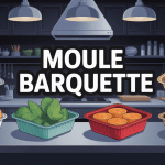 Illustration moule barquette aluminium plastique carton fibre
