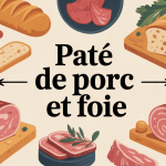 Paté de porc et foie et charcuterie artisanale sur table