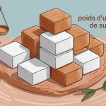 illustration centrale poids d'un carré de sucre