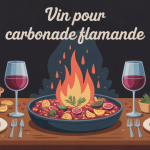 quel vin avec carbonade flamande illustration conviviale