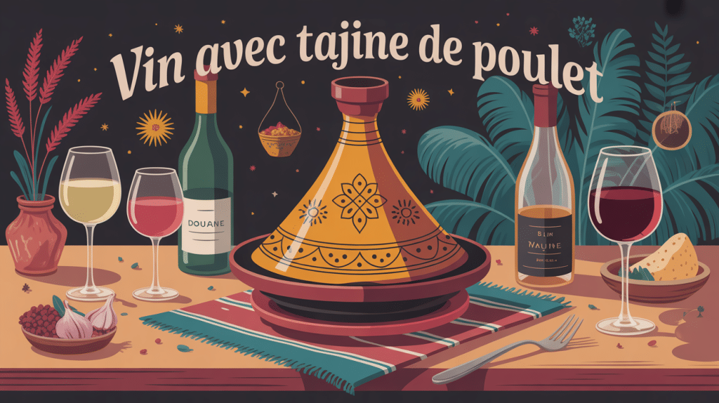 Quel vin avec tajine de poulet illustration vin et tajine