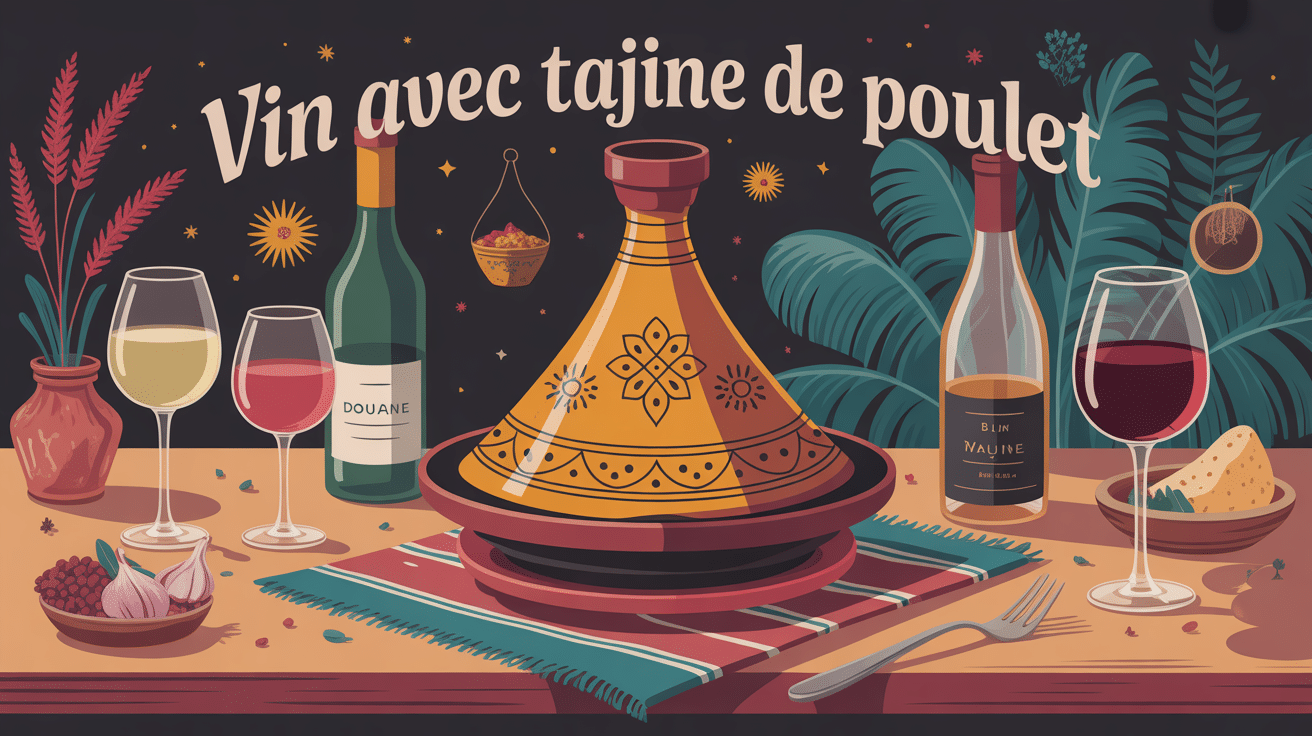 Quel vin avec tajine de poulet illustration vin et tajine