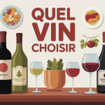 Illustration quel vin choisir table élégante et accords mets