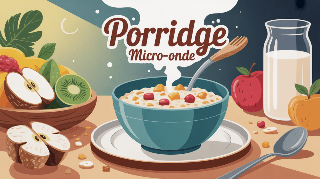recette porridge micro onde bol crèmeux et sain