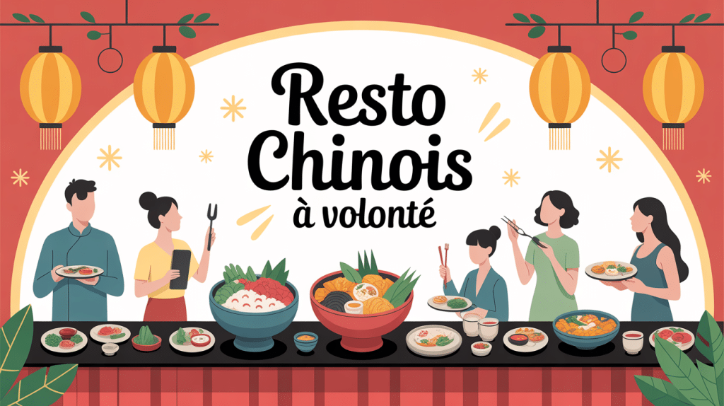 Buffet varié dans un resto chinois à volonté